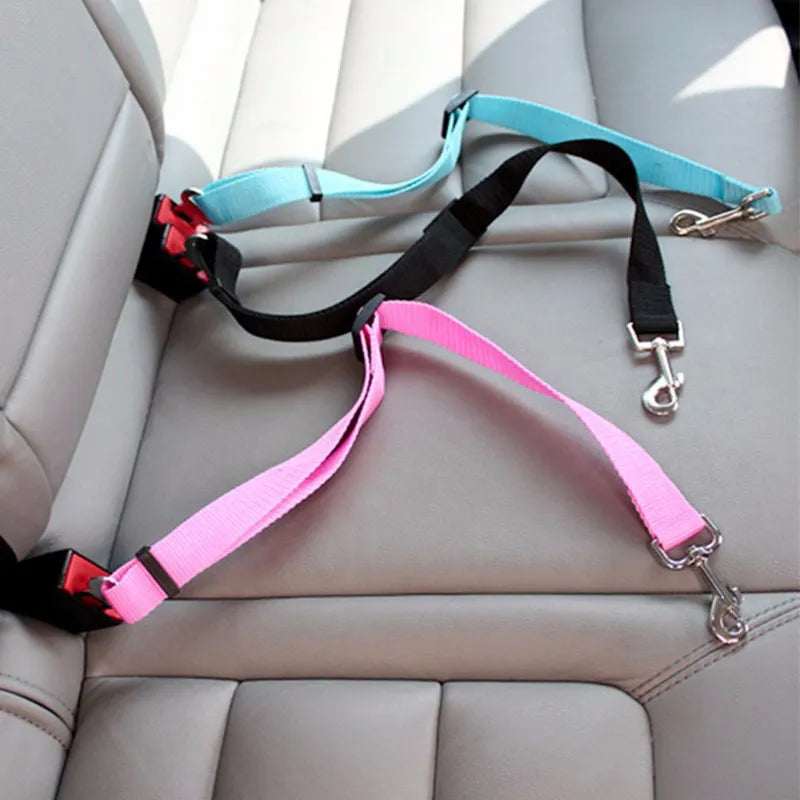 Fur Baby Fun™ Adjustable Safety Pet Seat Belt - Durable & Stylish