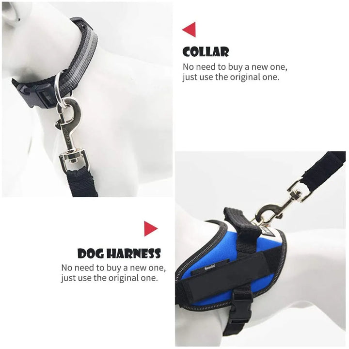 Fur Baby Fun™ Adjustable Safety Pet Seat Belt - Durable & Stylish