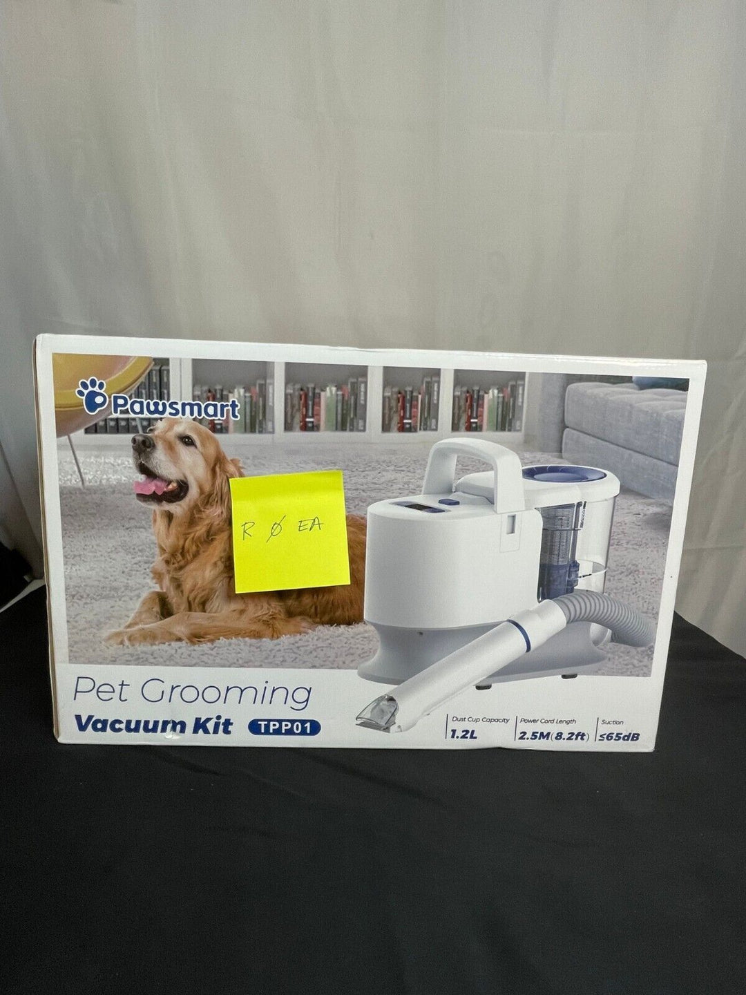 Pawsmart TPP01 White Grey Low Noise Stress Free Dog Pet Grooming Vacuum Kit