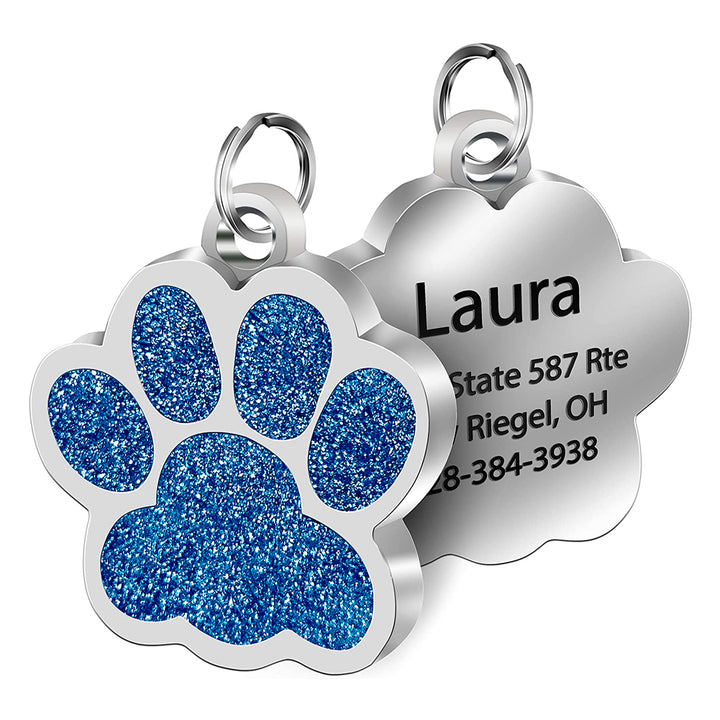 Fur Baby Fun™ Personalized Glitter Paw Pendant